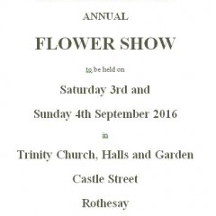 Flower Show 3-4 September 2016